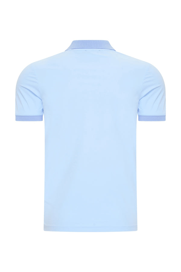 Mi Piace Heren - Men Polo Shirt - Light Blue
