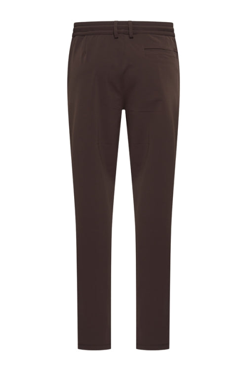 Mi Piace Heren - Men Trousers Pintuck Seam - Espresso