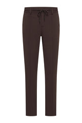 Mi Piace Heren - Men Trousers Pintuck Seam - Espresso