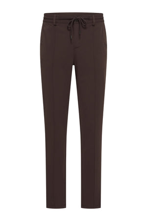 Mi Piace Heren - Men Trousers Pintuck Seam - Espresso