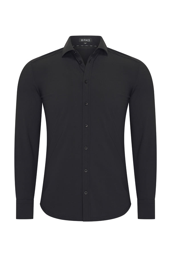 Mi Piace - Men Blouse - Black