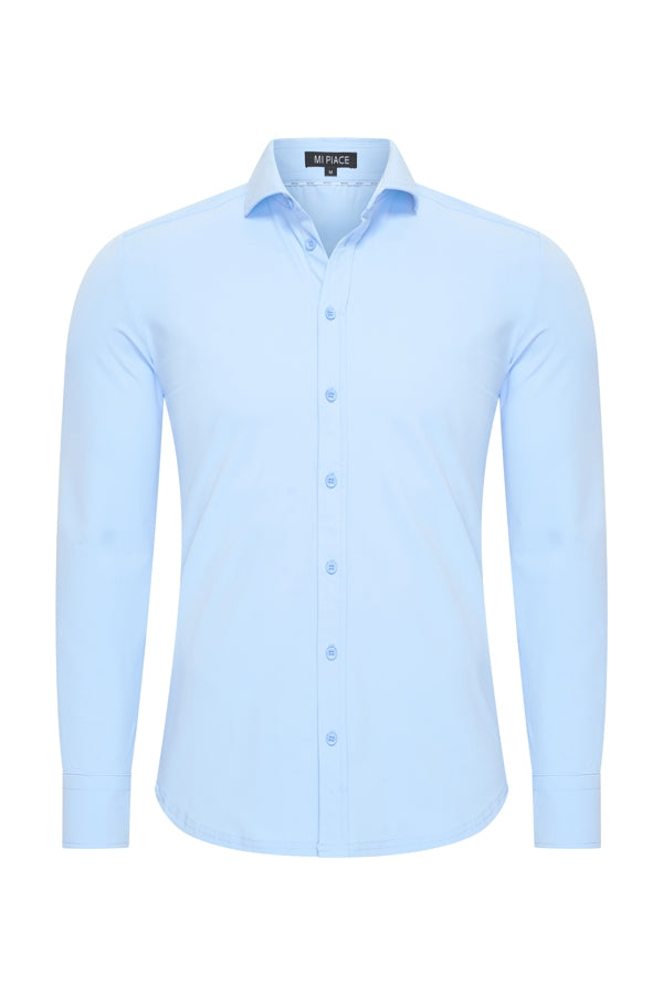 Mi Piace - Men Blouse - Light Blue