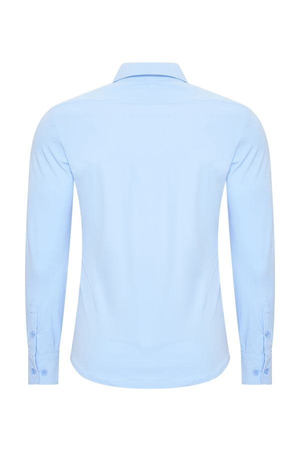Mi Piace - Men Blouse - Light Blue1