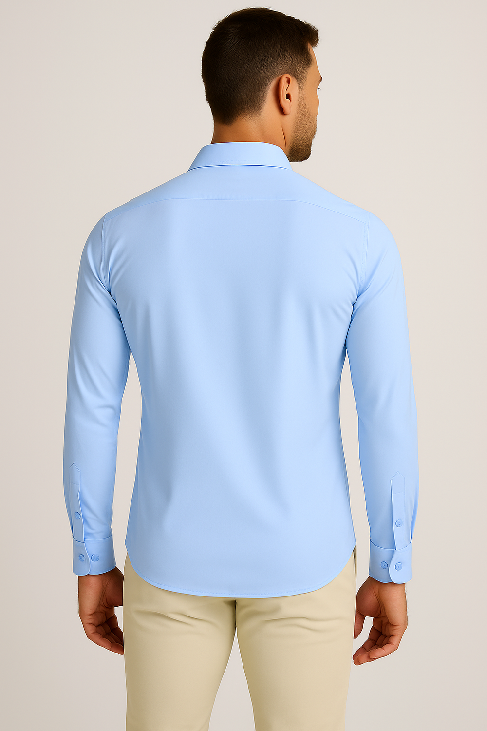Mi Piace Heren - Men Blouse - Light Blue