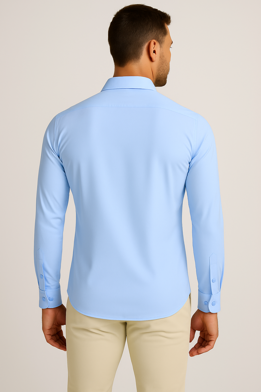 Mi Piace Heren - Men Blouse - Light Blue