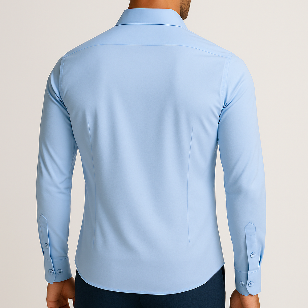 Mi Piace Heren - Men Blouse - Light Blue