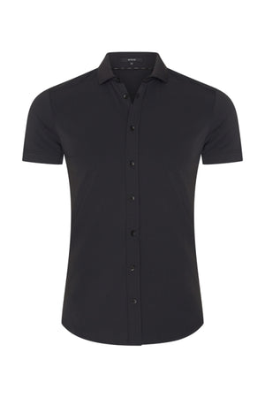 Mi Piace - Men Blouse Short Sleeve - Black