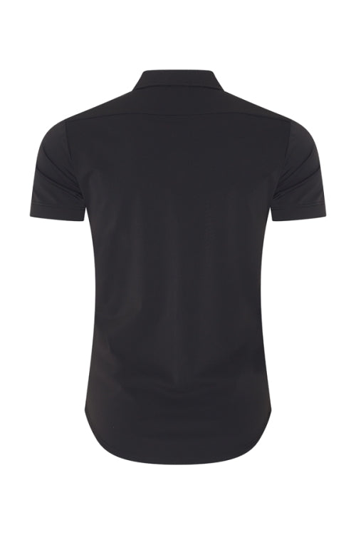 Mi Piace - Men Blouse Short Sleeve - Black1