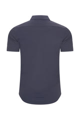 Mi Piace - Men Blouse Short Sleeve - Dark Blue1