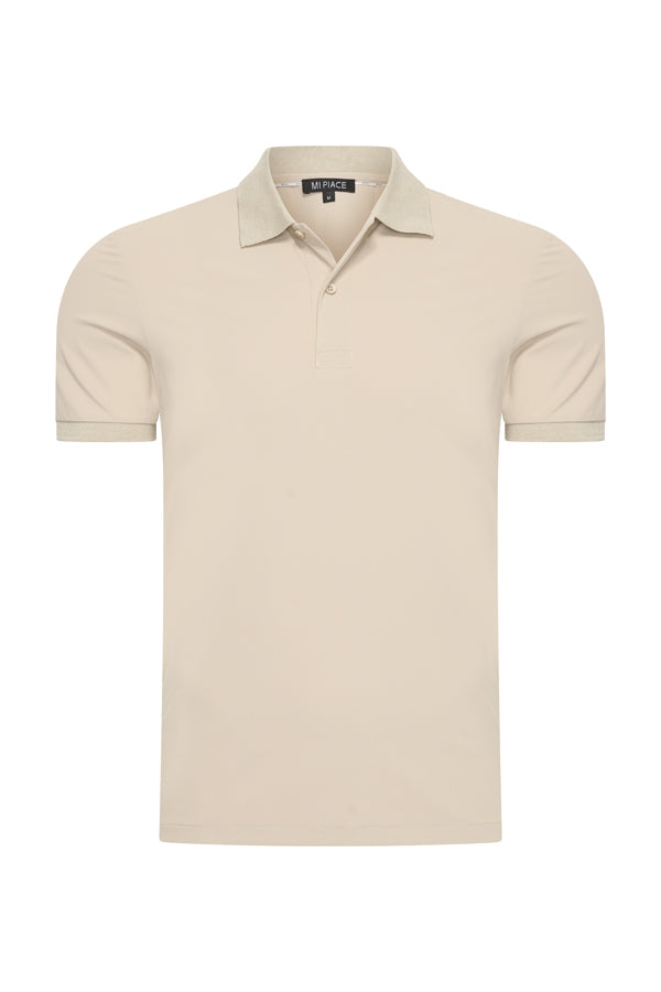 Mi Piace - Men Polo Shirt - Sand