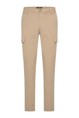Mi Piace - Men Trousers Straight Cargo - Latte