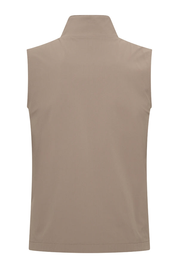 Mi Piace Heren - Men Gilet Tech Reversible - Falcon/Espresso