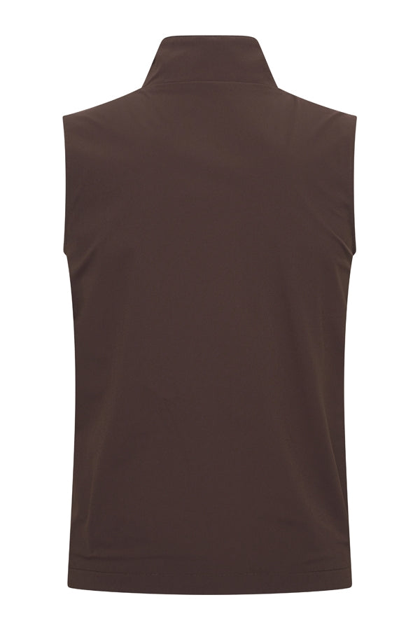 Mi Piace Heren - Men Gilet Tech Reversible - Falcon/Espresso