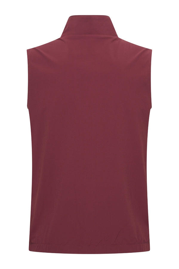 Mi Piace Heren - Men Gilet Tech Reversible - Burgundy/Falcon