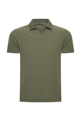 Mi Piace Heren - Men V Neck Polo Shirt - Deep Depth