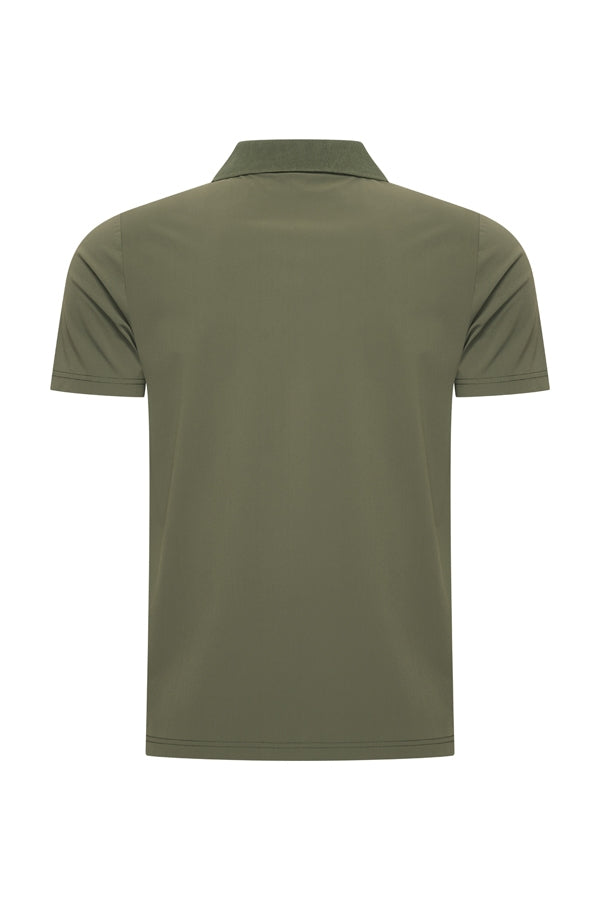 Mi Piace Heren - Men V Neck Polo Shirt - Deep Depth