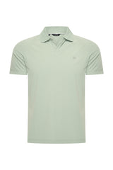 Mi Piace Heren - Men V Neck Polo Shirt - Lily Pad