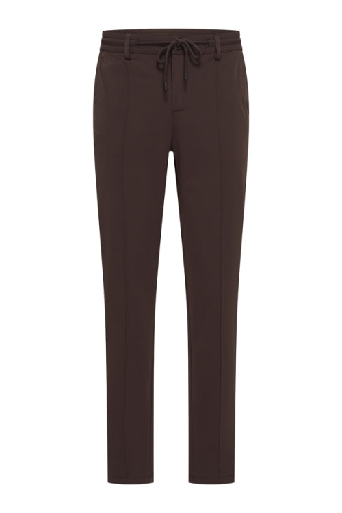 Mi Piace Heren - Men Trousers Pintuck Seam - Espresso