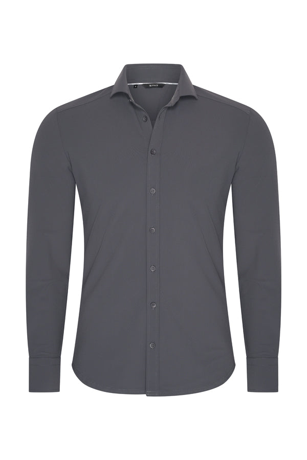 Mi Piace - Men Blouse - Dark Grey