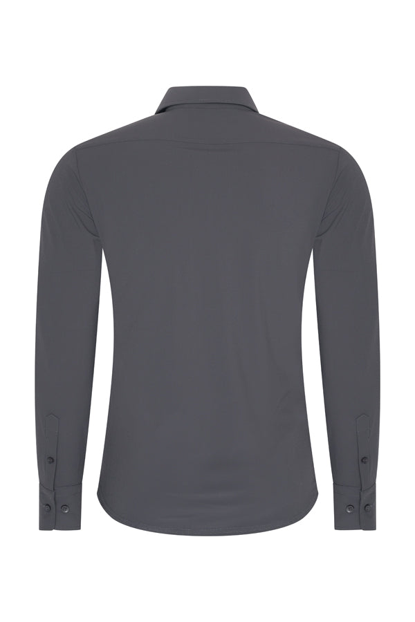 Mi Piace - Men Blouse - Dark Grey1