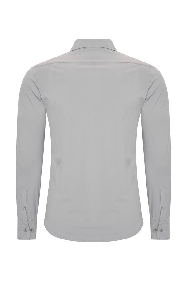Mi Piace - Men Blouse - Elephant Grey1