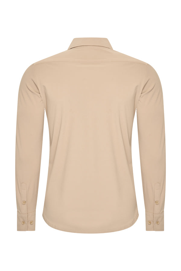 Mi Piace - Men Blouse - Latte1