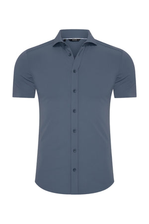 Mi Piace - Men Blouse Short Sleeve - Cloud Blue | Morgen in huis!
