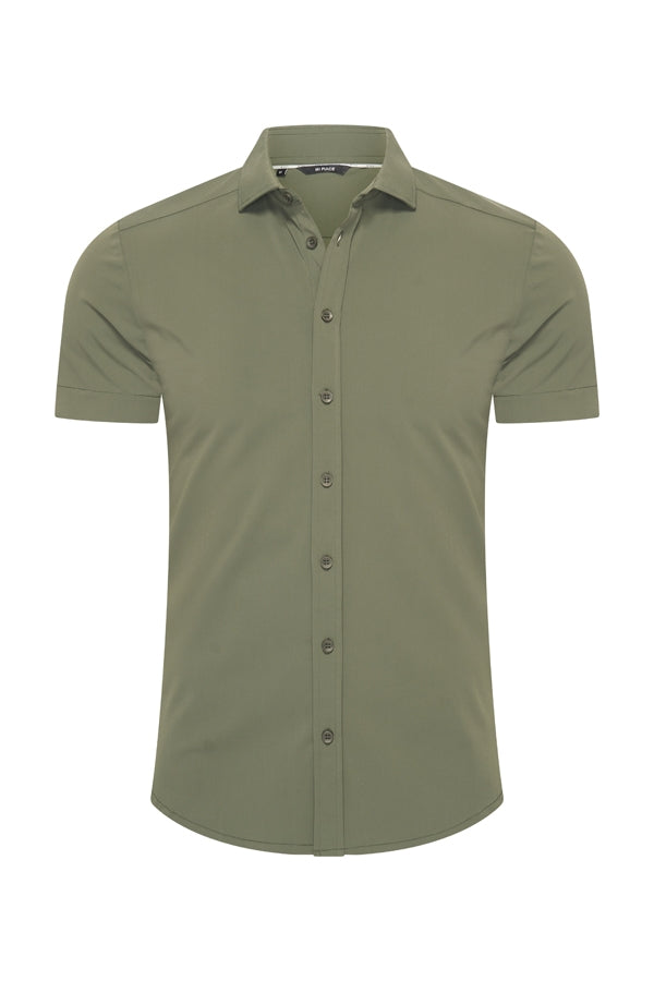 Mi Piace - Men Blouse Short Sleeve - Deep Depth
