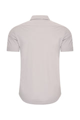 Mi Piace - Men Blouse Short Sleeve - Elephant Grey1