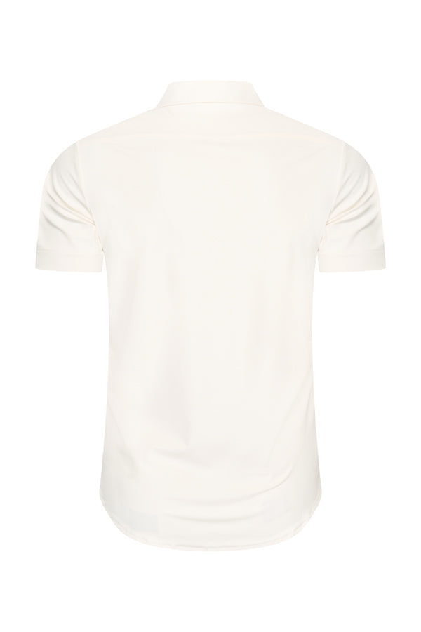 Mi Piace - Men Blouse Short Sleeve - Off White1
