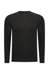 Mi Piace - Men Cotton Shirt Long Sleeves - Black