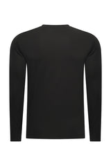 Mi Piace - Men Cotton Shirt Long Sleeves - Black