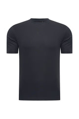 Mi Piace - Men Cotton Shirt Short Sleeves - Dark Blue