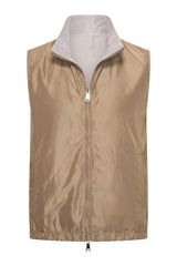 Mi Piace - Men Gilet Tech Reversible - Taupe