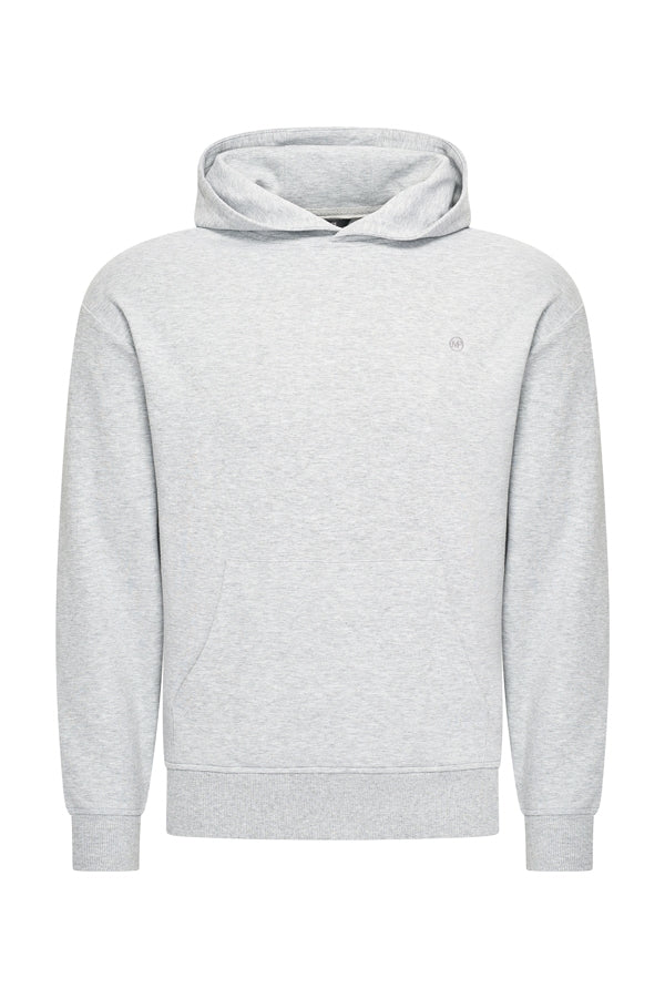 Mi Piace - Men Hoodie - Grey Melange