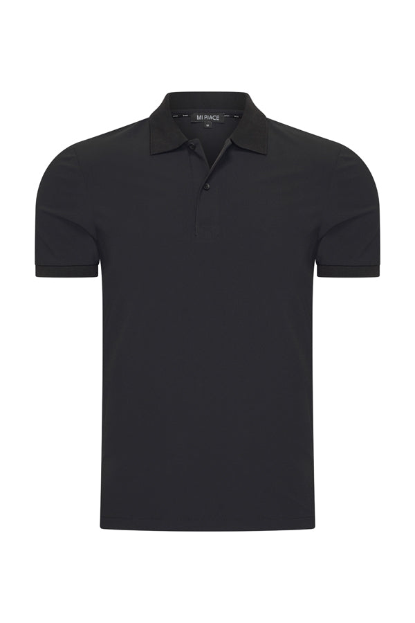 Mi Piace - Men Polo Shirt - Black