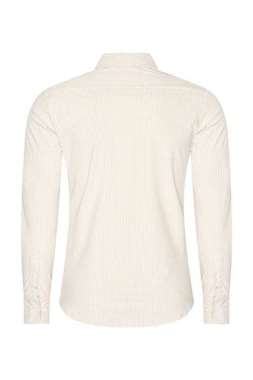 Mi Piace - Men Shirt Cable Print - Latte