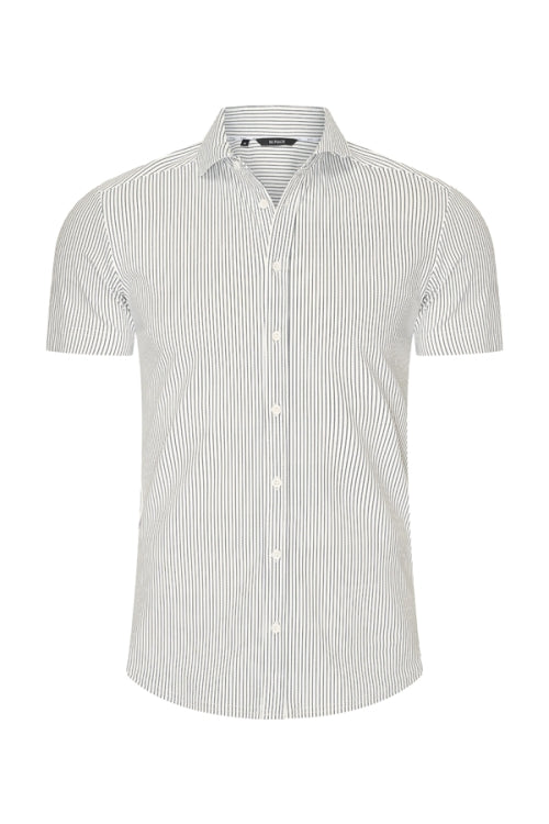 Mi Piace - Men Shirt Cable Print - Off White2