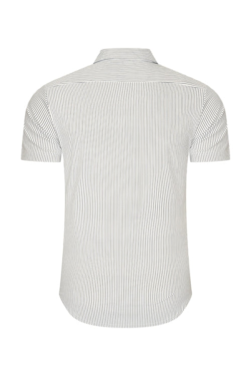 Mi Piace - Men Shirt Cable Print - Off White23