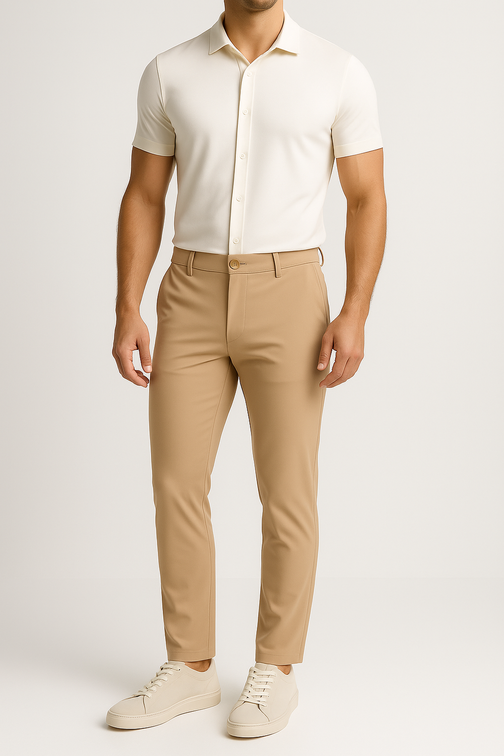 Mi Piace Heren - Men Trousers L32 - Latte