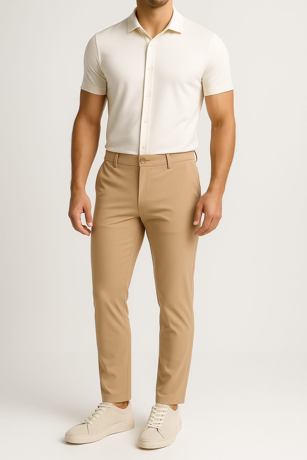 Mi Piace Heren - Men Trousers L32 - Latte