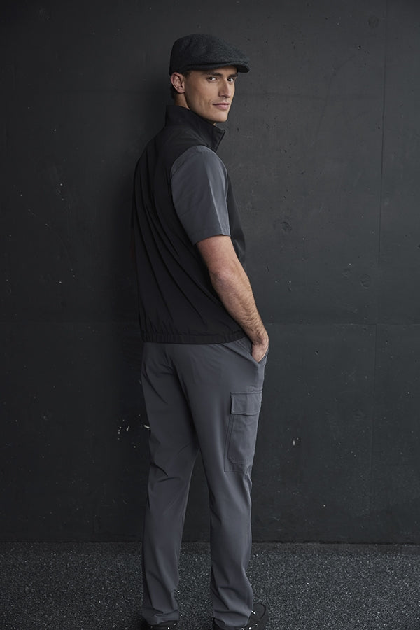 Mi Piace - Men Trousers Straight Cargo - Dark Grey