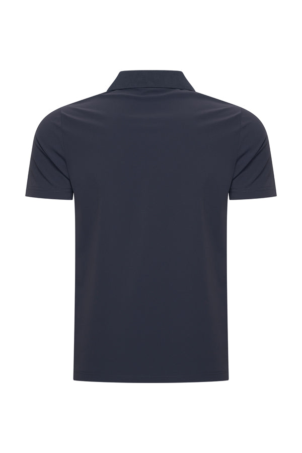 Mi Piace - Men V Neck Polo Shirt - Dark Blue1