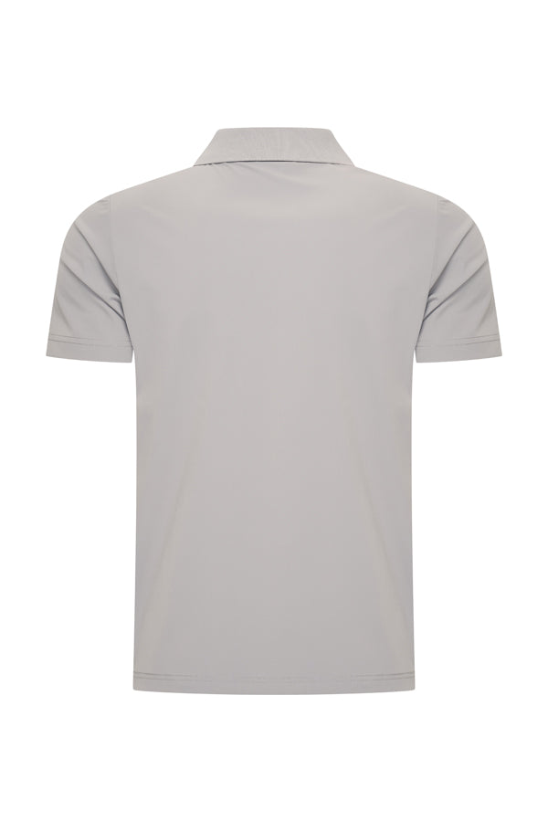 Mi Piace - Men V Neck Polo Shirt - Elephant Grey1