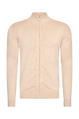 Mi Piace Heren - Men Cardigan Zip - Beige