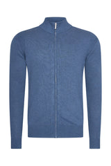 Mi Piace Heren - Men Cardigan Zip - Blue
