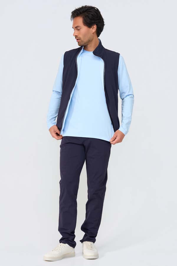 Mi Piace Heren - Men Gilet Tech Reversible - Dark Blue | Light Blue