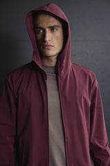 Mi Piace Heren - Men Jack Hooded - Burgundy