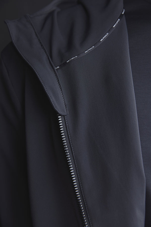 Mi Piace Heren - Men Jack Hooded - Dark Grey