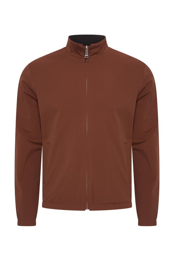 Mi Piace Heren - Men Jacket Reversible -  Brown Stone Black